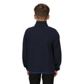 Navy - Back - Regatta Childrens-Kids Microfleece Half Zip Fleece