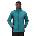 Pacific Green-Black - Back - Regatta Great Outdoors Mens Outdoor Classic Matt Hooded Waterproof Jacket