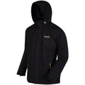 Black - Lifestyle - Regatta Great Outdoors Mens Outdoor Classic Matt Hooded Waterproof Jacket