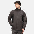 Ash-Black - Lifestyle - Regatta Great Outdoors Mens Outdoor Classic Matt Hooded Waterproof Jacket