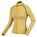 Yellow - Side - Regatta Womens-Ladies Orla Kiely Parsley Scuba Top