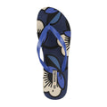 Navy - Pack Shot - Regatta Womens-Ladies Orla Kiely Passion Flower Flip Flops