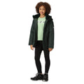 Dark Spruce - Pack Shot - Regatta Childrens-Kids Violane Waterproof Ski Jacket