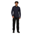 Navy - Lifestyle - Regatta Mens Pro Long-Sleeved Polo Shirt