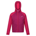 Pink Potion-Berry Pink - Front - Regatta Childrens-Kids Kielder Hybrid VII Padded Jacket