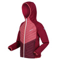 Rumba Red-Mineral Red - Side - Regatta Childrens-Kids Kielder Hybrid VII Padded Jacket