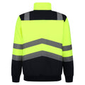 Yellow-Navy - Back - Regatta Mens Pro Hi-Vis Quarter Zip Top