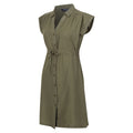 Four Leaf Clover-Linen - Side - Regatta Womens-Ladies Rura Lightweight Button Detail Shirt Dress