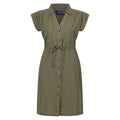 Four Leaf Clover-Linen - Front - Regatta Womens-Ladies Rura Lightweight Button Detail Shirt Dress