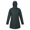 Darkest Spruce-Black - Front - Regatta Womens-Ladies Denbury IV 2 In 1 Waterproof Jacket