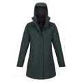 Darkest Spruce-Black - Side - Regatta Womens-Ladies Denbury IV 2 In 1 Waterproof Jacket