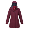 Burgundy-Rumba Red - Side - Regatta Womens-Ladies Denbury IV 2 In 1 Waterproof Jacket