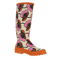 Fuchsia-Orange - Front - Regatta Womens-Ladies Orla Kiely Hi II Floral Wellington Boots