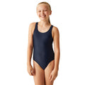 Navy - Lifestyle - Regatta Girls Katrisse Plain One Piece Swimsuit