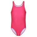 Pink Potion - Front - Regatta Girls Katrisse Plain One Piece Swimsuit