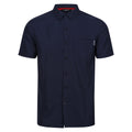 Navy-Moonlight Denim - Front - Regatta Mens Mindano VIII Criss-Cross Shirt