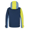 Coronet Blue-Moonlight Denim - Back - Dare 2B Childrens-Kids Explore II Waterproof Jacket