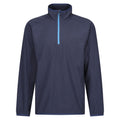 Navy-French Blue - Front - Regatta Mens Navigate Half Zip Fleece