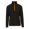 Black-Orange Pop - Front - Regatta Mens Navigate Half Zip Fleece