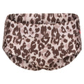 Brown-Beige - Front - Regatta Womens-Ladies Paloma Leopard Print Swim Briefs