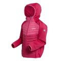 Pink Potion-Flamingo Pink - Side - Regatta Childrens-Kids Kielder VIII Hybrid Jacket