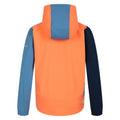 Orange-Niagara Blue - Back - Dare 2B Childrens-Kids Cheer Soft Shell Jacket