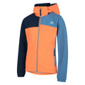 Orange-Niagara Blue - Side - Dare 2B Childrens-Kids Cheer Soft Shell Jacket