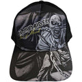 Black-Grey - Front - Iron Maiden Unisex Adult Piece Of Mind Greyscale Baseball Cap