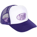 Purple-White - Front - Olivia Rodrigo Unisex Adult Sour Trucker Cap