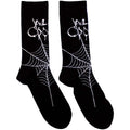 Black-White - Front - Alice Cooper Unisex Adult Web Socks