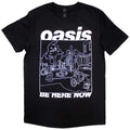 Black - Front - Oasis Unisex Adult Be Here Now Line Drawing T-Shirt