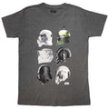 Charcoal Grey - Front - Star Wars Unisex Adult Helmet Profiles T-Shirt