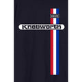 Navy Blue - Back - Oasis Unisex Adult Knebworth Vertical Stripe T-Shirt