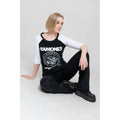 Black-White - Side - Ramones Womens-Ladies First World Tour 1978 Raglan T-Shirt