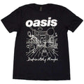 Black - Front - Oasis Unisex Adult Definitely Maybe Line Drawing T-Shirt