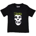 Black - Front - Misfits Childrens-Kids Skull Logo T-Shirt