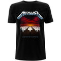 Black - Front - Metallica Unisex Adult Master Of Puppets Tracks Back Print T-Shirt