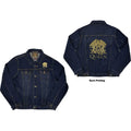 Denim Blue - Front - Queen Unisex Adult Classic Crest Denim Jacket