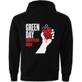 Black - Back - Green Day Womens-Ladies American Idiot Back Print Full Zip Hoodie