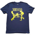 Navy - Front - Nirvana Unisex Adult Stage T-Shirt