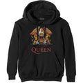 Black - Front - Queen Unisex Adult Classic Crest Hoodie