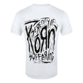 White - Back - Korn Unisex Adult Scratch T-Shirt