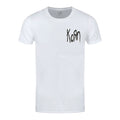 White - Front - Korn Unisex Adult Scratch T-Shirt