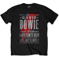 Black - Front - David Bowie Unisex Adult Hammersmith Odeon T-Shirt