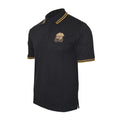 Black - Back - Queen Unisex Adult Crest Logo Polo Shirt