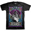 Black - Front - Jimi Hendrix Unisex Adult Electric Ladyland Neon T-Shirt