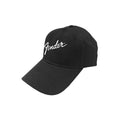 Black - Lifestyle - Fender Unisex Adult Logo Baseball Cap