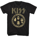 Black - Front - Kiss Unisex Adult Circle Cotton T-Shirt