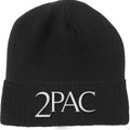 Black - Front - Tupac Shakur Unisex Adult Logo Beanie