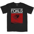 Black-Red - Front - Foals Unisex Adult Roses Cotton T-Shirt